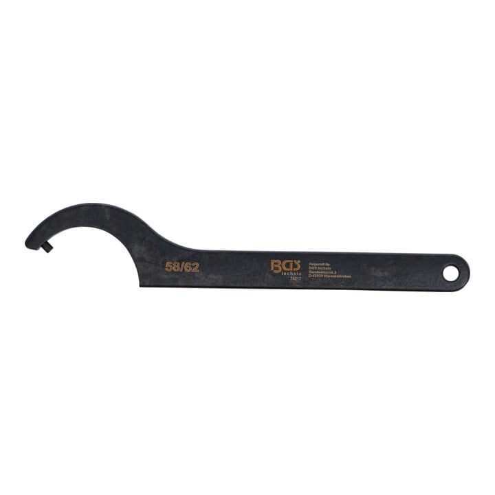 BGS Haakmoersleutel met pen, 58 - 62 mm