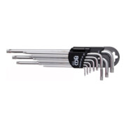 BGS haakse steeksleutelset extra lang TS profiel (voor TX Plus) TS10 - TS50 9 delig
