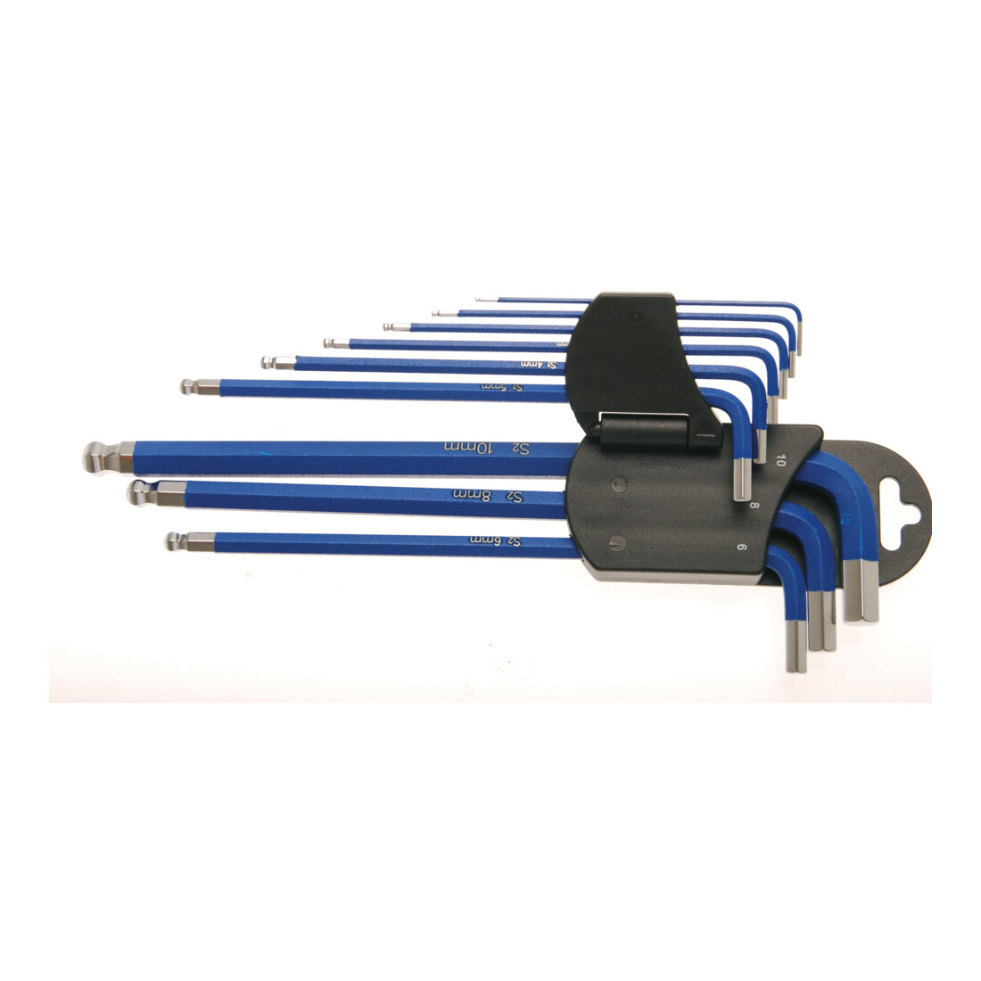 BGS Haakse steeksleutelset extra lange zeskant/zeskant met kogeleinde 1,5 - 10 mm 9 delig