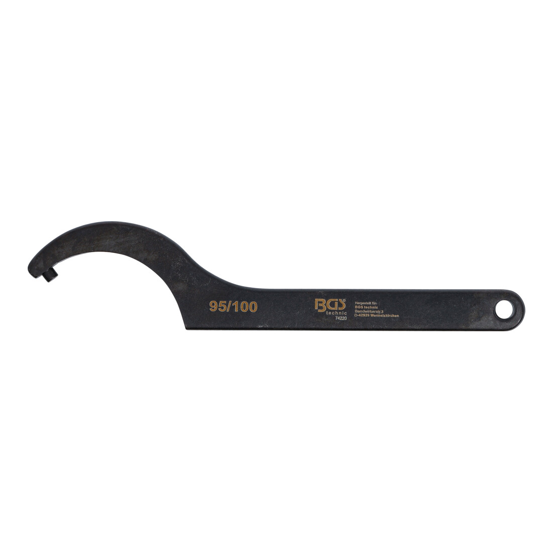 BGS Haaksleutel met pen, 95 - 100 mm