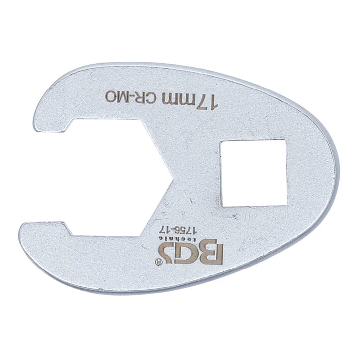 BGS Hahnenfußschlüssel Antrieb Innenvierkant 10 mm (3/8") SW 17 mm