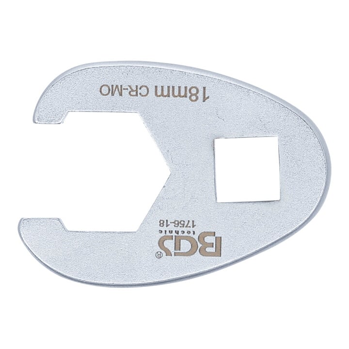 BGS Hahnenfußschlüssel Antrieb Innenvierkant 10 mm (3/8") SW 18 mm
