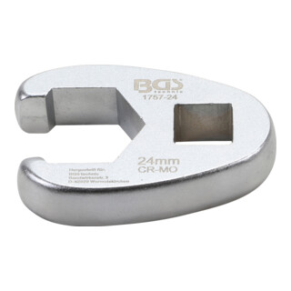 BGS Hahnenfußschlüssel Antrieb Innenvierkant 12,5 mm (1/2") SW 24 mm