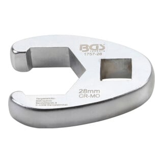BGS Hahnenfußschlüssel Antrieb Innenvierkant 12,5 mm (1/2") SW 28 mm