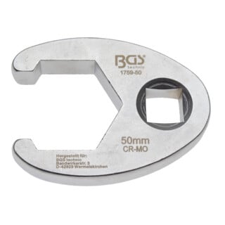 BGS Hahnenfußschlüssel Antrieb Innenvierkant 20 mm (3/4") SW 50 mm