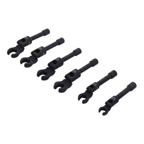 BGS Hahnenfußsleutelset, aandrijving binnenvierkant 10 mm (3/8"), met scharnier, 6-dlg.
