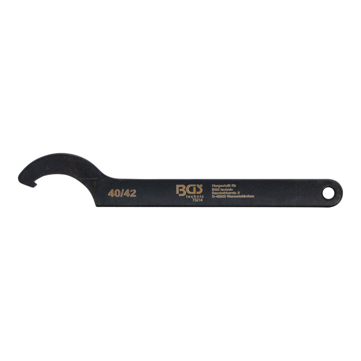 BGS Hakenschlüssel mit Nase, 40 - 42 mm