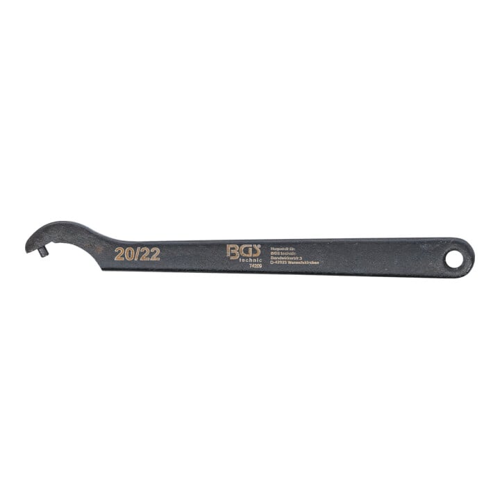 BGS Hakenschlüssel mit Zapfen, 20 - 22 mm