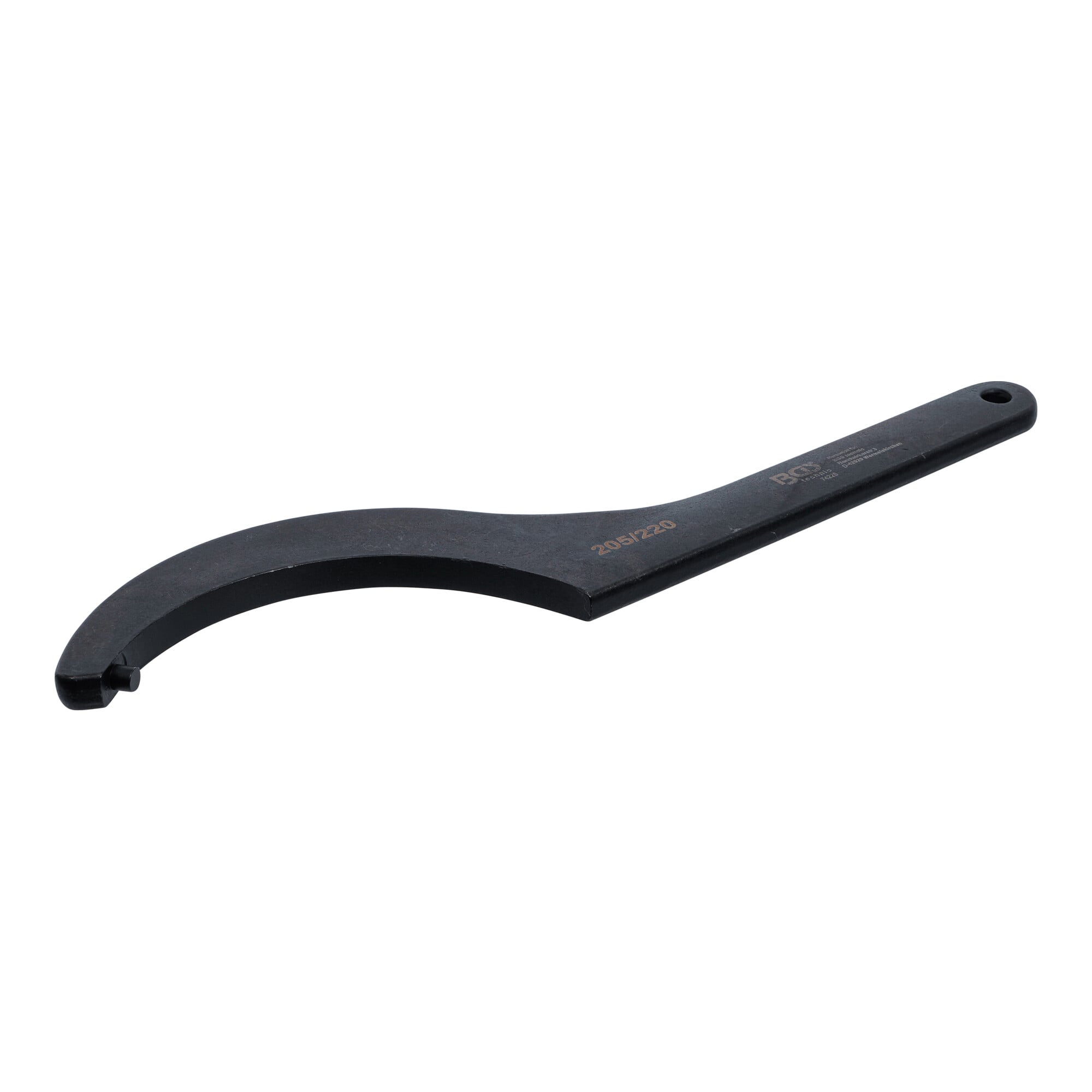 BGS Hakenschlüssel mit Zapfen, 205 - 220 mm ; BGS technic