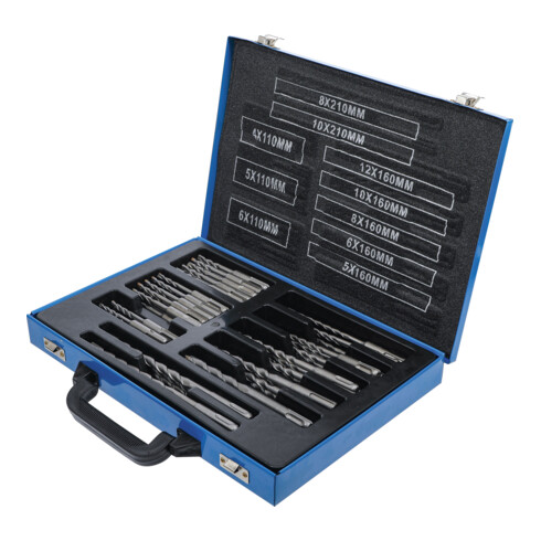 BGS Hammer-Bohrer-Satz SDS-Schaft, Hartmetallspitze 4 - 12 mm 56-tlg.