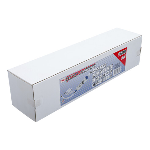 BGS Handpumpe 9782, 1500 ml, mit Adapter-Satz