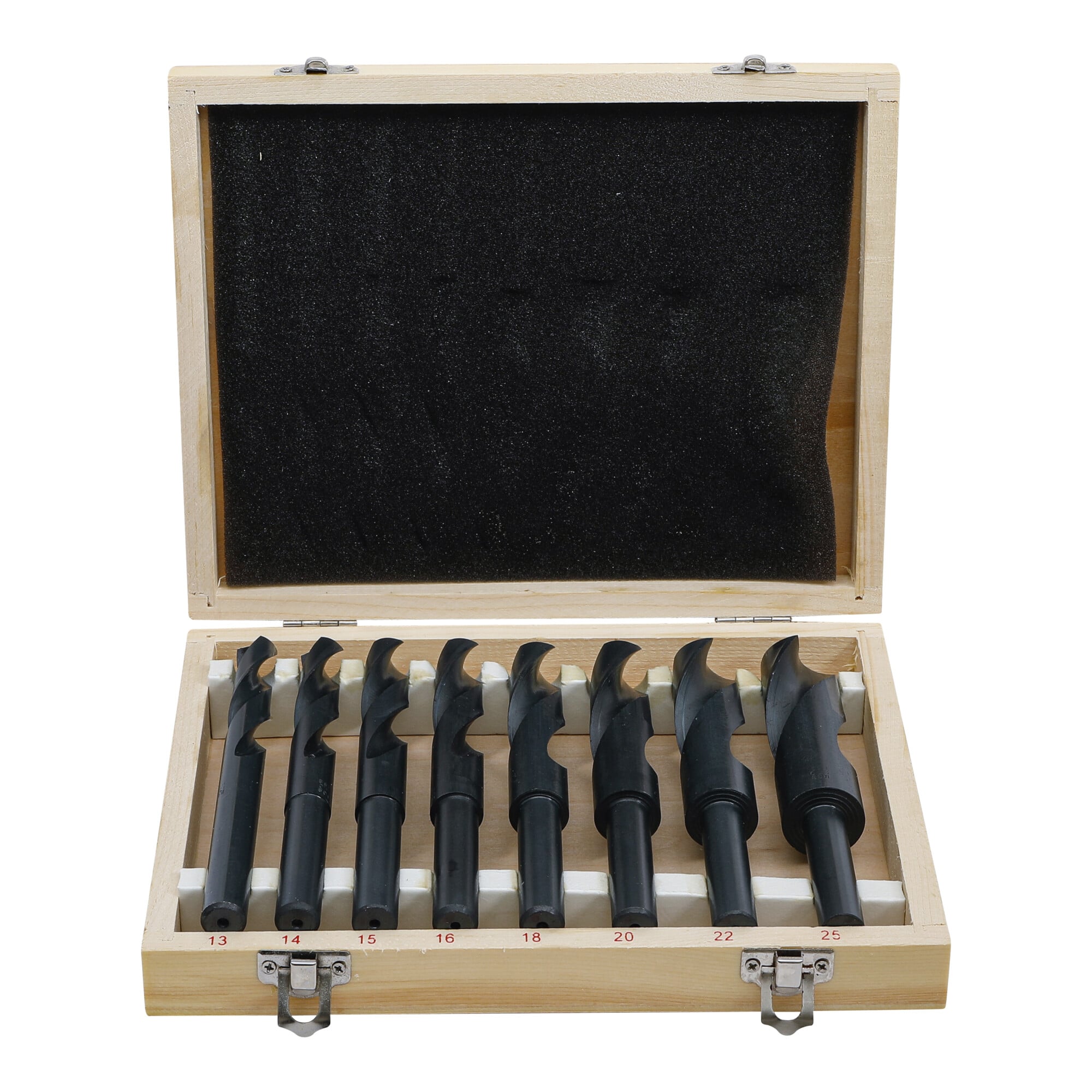 BGS Technic HSS-Bohrer-Satz 13 - 25 mm 8-tlg. aus Metall für Bohrmaschinen mit verschiedenen Durchmessern, 2019