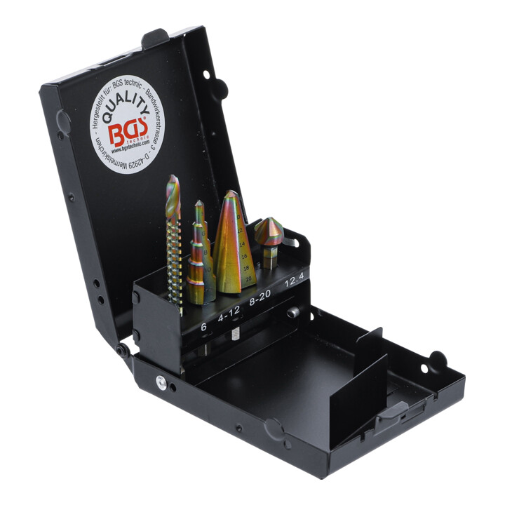 BGS HSS-G multiboren set, 4 delig.