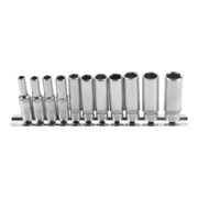 BGS Inbussleutelset zeskant, diepe aandrijving vierkantaandrijving 6,3 mm (1/4") inch maten 11 dlg.