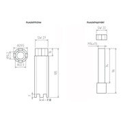 BGS Injectie sproeier extractor voor MAN, Mercedes-Benz viertands-3