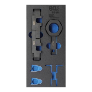 BGS Insert de servante d'atelier 1/3 : Coffret de calage pour Opel 1.6 SIDI