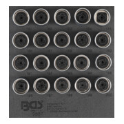 BGS Insert de servante d'atelier 1/6 : Jeu d’outils pour écrous antivol pour Opel (type B) 20 pièces Kraftmann