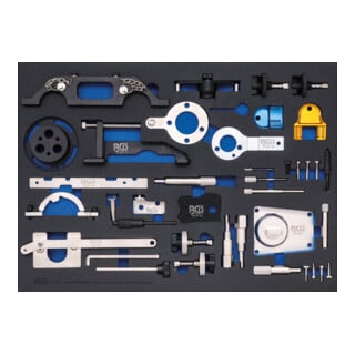 BGS Insert de servante d’atelier 3/3 : Coffret de calage pour Opel, Chevrolet, Saab, Fiat, Lancia, Suzuki, Ford