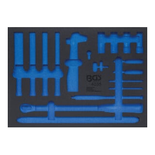 BGS Insert de servante d’atelier 3/3 vide pour art. 4035