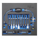 BGS Insert kit de purge avec pompe d'amorçage basse pression diesel pour Ford, PSA, Opel, Fiat, Rover, Land Rover, Renault, Mercedes-Benz 12 pièces-1