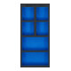 BGS Insert pour servante d’atelier 1/3, vide : 6 compartiments, 408 x 189 x 32 mm-1