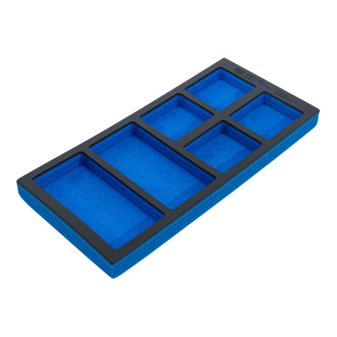 BGS Insert pour servante d’atelier 1/3, vide : 6 compartiments, 408 x 189 x 32 mm