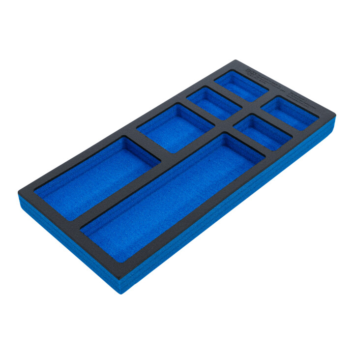 BGS Insert pour servante d’atelier 1/3, vide : 7 compartiments, 408 x 189 x 32 mm