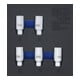 BGS Insert pour servante d’atelier 1/6 : Kit d’outils de verrouillage de jante pour Tesla, 5 pièces-1