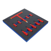 BGS Insert pour servante d’atelier 2/3 : set d’embouts VDE, entraînement carré intérieur 10 mm (3/8") / 12,5 mm (1/2"), hexagone intérieur 4 - 10 mm, 10 pièces-4