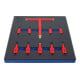 BGS Insert pour servante d’atelier 2/3 : set d’embouts VDE, entraînement carré intérieur 10 mm (3/8") / 12,5 mm (1/2"), hexagone intérieur 4 - 10 mm, 10 pièces-5