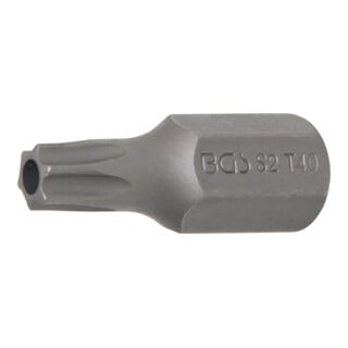 BGS Inserto, attacco esagono esterno 10 mm (3/8"), profilo a T (per TX) con alesatura T40