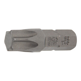 BGS Inserto, attacco esagono esterno 6,3 mm (1/4"), profilo a T (per TX) T45