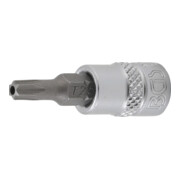 BGS Bit a inserto, azionamento quadro interno 6,3mm (1/4") profilo a T (per TX) con foro