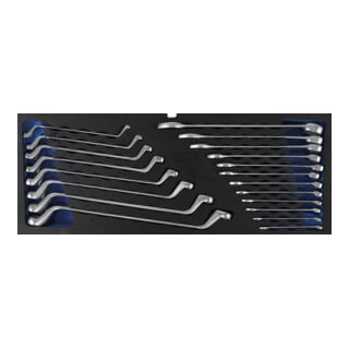 BGS Inserto in schiuma per art. 3312: set chiavi ad anello doppio, combinate, 20pz.