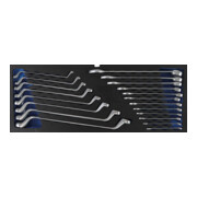 BGS Inserto in schiuma per art. 3312: set chiavi ad anello doppio, combinate, 20pz.