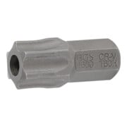 BGS Inserto, lunghezza 30 mm, attacco esagono esterno 10 mm (3/8"), profilo a T (per TX) con alesatura T60