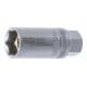 BGS Inserto per candele 2403 esagonale, azionamento quadro interno 12,5mm (1/2"), apertura 21mm-1