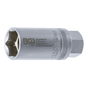 BGS Inserto per candele 2403 esagonale, azionamento quadro interno 12,5mm (1/2"), apertura 21mm