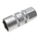 BGS Inserto per candele con magnete, esagonale, azionamento quadro interno 12,5mm (1/2"), apertura 21mm-1