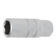 BGS Inserto per candele esagonale, azionamento quadro interno 10mm (3/8"), apertura 18mm-1