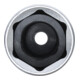 BGS Inserto per candele esagonale, azionamento quadro interno 12,5mm, apertura 16mm-3
