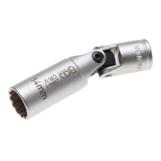BGS Inserto per candelette a innesto, esagonale, azionamento quadro interno, 10mm (3/8") apertura 14mm