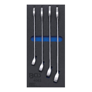 BGS Inserto per carrello da officina 1/3: Set di chiavi combinate, apertura 24 - 32mm, 4pz.