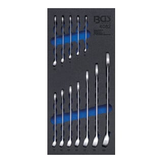 BGS Inserto per carrello da officina 1/3: set di chiavi combinate, apertura 6 - 22mm, 12pz.