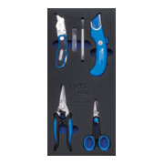 BGS Inserto per carrello da officina 1/3: set di coltelli e forbici, 6pz.