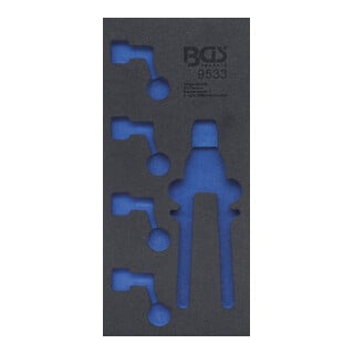 BGS Inserto per carrello da officina 1/3, vuoto, per art. 9533
