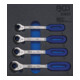 BGS Inserto per carrello da officina 1/6: chiave a cricchetto, 4pz.-1
