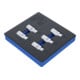 BGS Inserto per carrello da officina 1/6: set utensili per bulloni antifurto ruote Tesla, 5 pezzi-5
