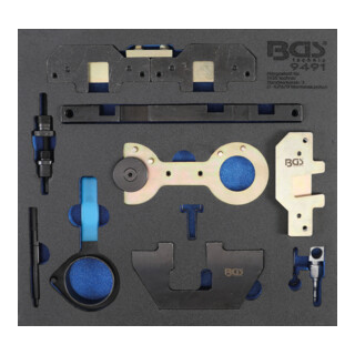 BGS Inserto per carrello da officina 2/3: set di utensili di regolazione per motore per BMW M40, M44, M50, M52, M54, M56