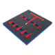 BGS Inserto per carrello da officina 2/3: set inserti VDE, attacco quadro interno 10 mm (3/8") / 12,5 mm (1/2"), esagono interno 4 - 10 mm, 10 pezzi-2